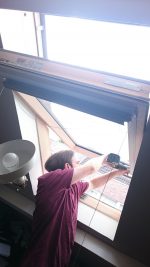 We also installed much needed blinds in the attic windows.