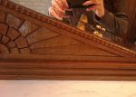 The bathroom vanity suffered water marks, so I fixed it...