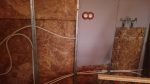 Installing water pipes.