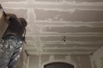 Pim concentrated on the front rooms plaster finishing.
Lots of work here.